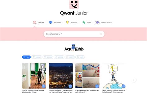 Télécharger Qwant Junior (gratuit) Web, iOS, Android